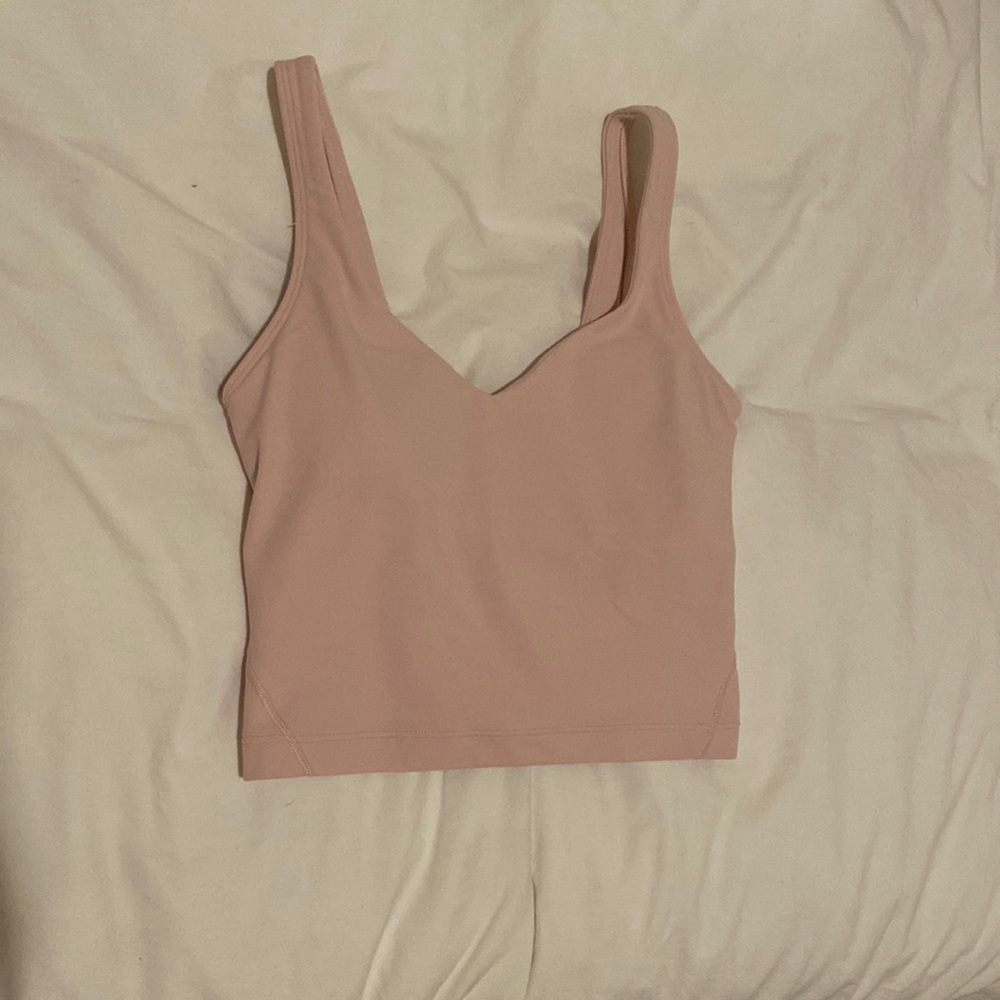 Size 0 pink mist align tank worn one time